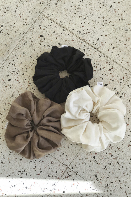 Maxi Scrunchie de Lino