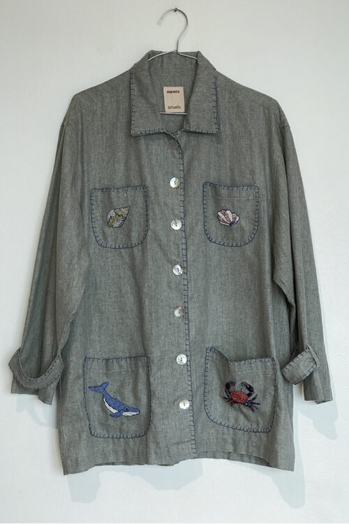 Camisa Jengibre Bordada