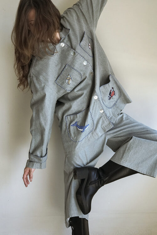 Camisa Jengibre Bordada