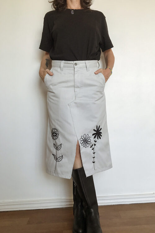 Pollera Hierba Negra Upcycled