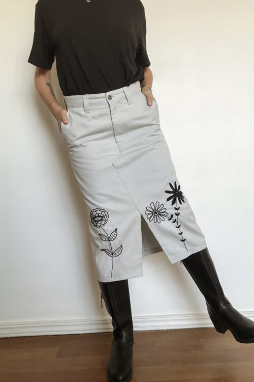 Pollera Hierba Negra Upcycled