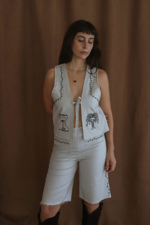 Chaleco Efímero Bordado