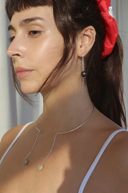 Choker de Plata y Cerámica