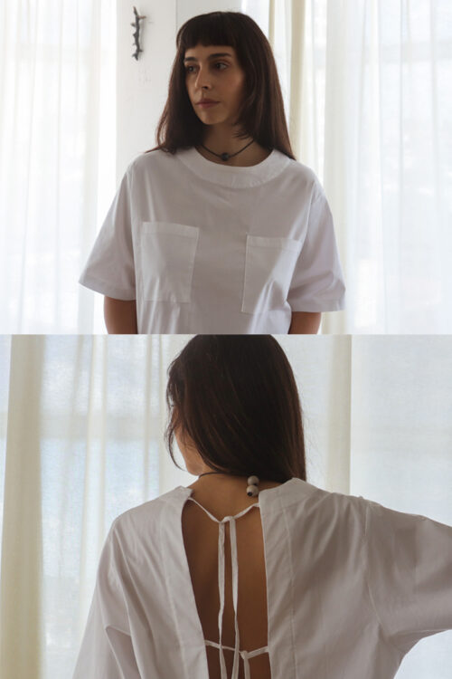 Gargantilla de Cuero y Cerámica