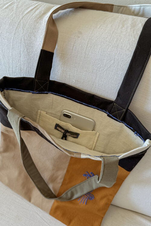 Tote Bag Patchwork Bordada